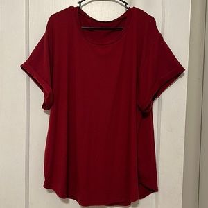 Red tunic tshirt top